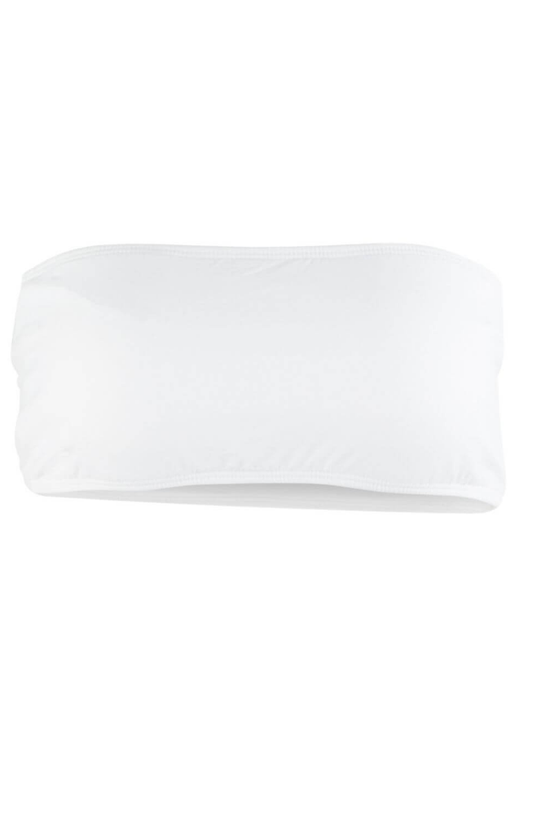 Sauipe Bianca Strapless Bandeau Bikini Top, Alternate, color, White