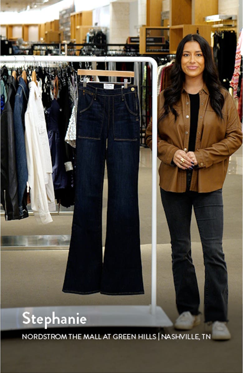 Denim 'Le Flare de Françoise' High Rise Flare Jeans, sales video thumbnail