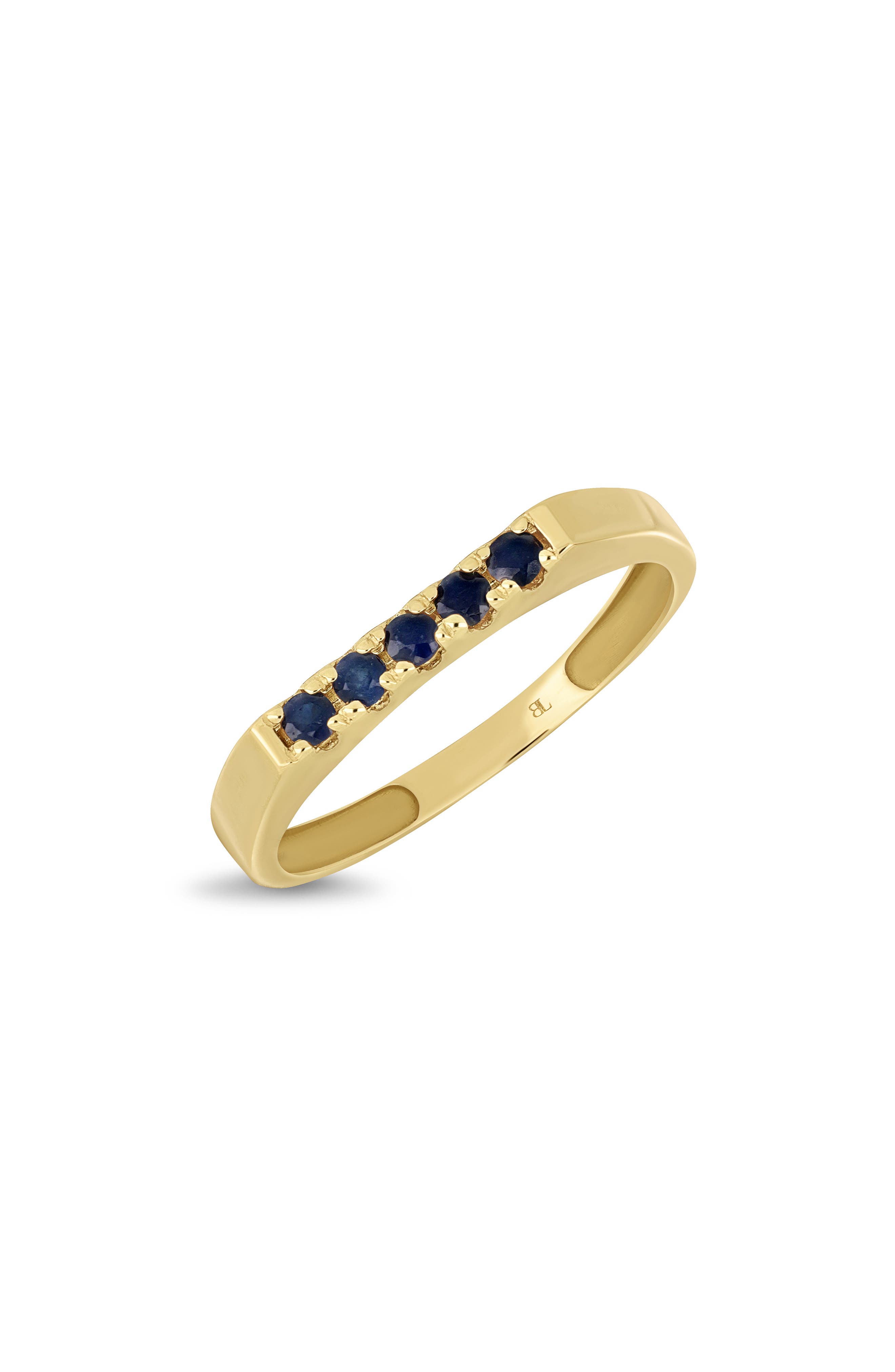 18K YELLOW GOLD/ BLUE SAPPHIRE