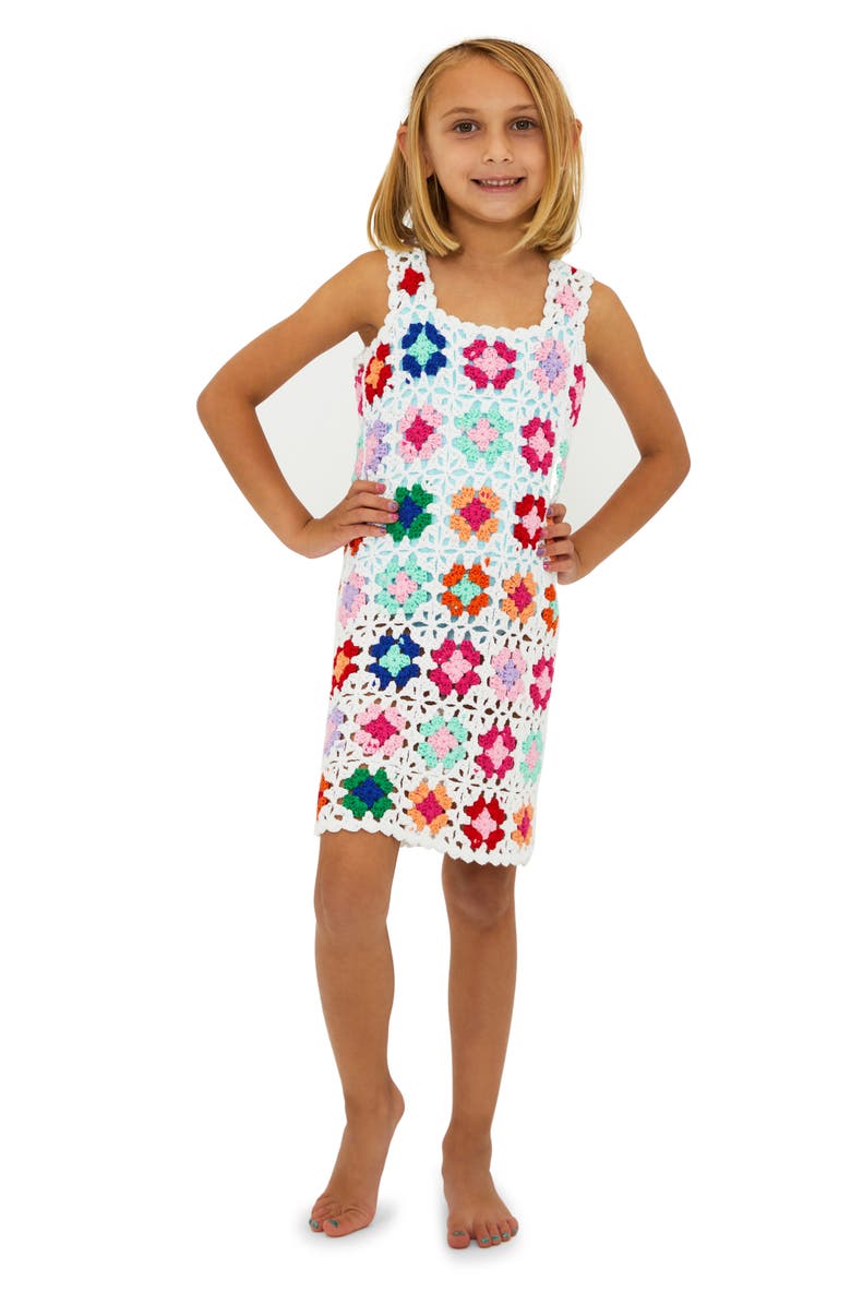 Beach Riot Kids' Little James Crochet Cover-Up Dress, Main, color, 