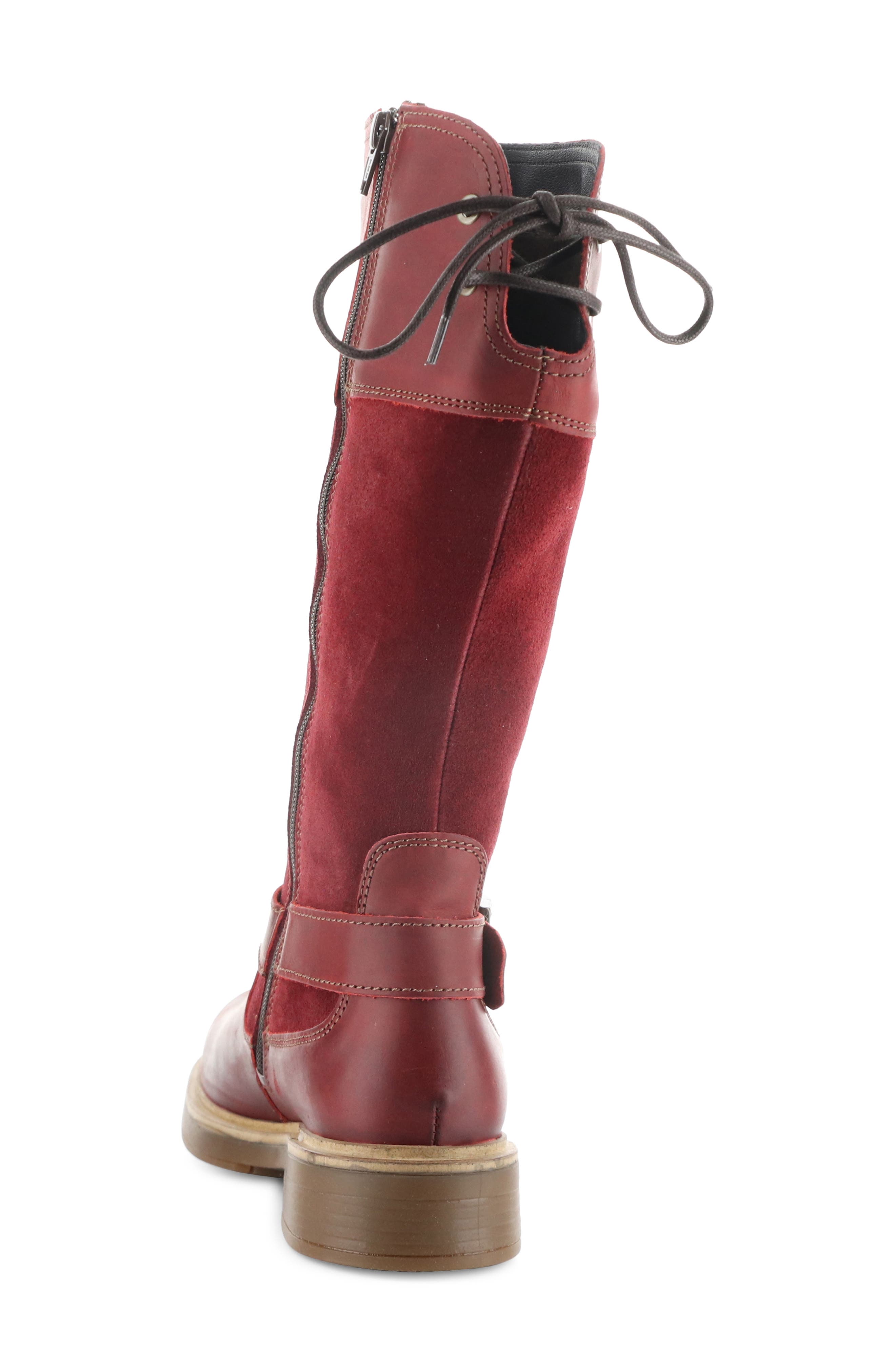Bos. & Co. Mateo Waterproof Knee High Boot, Alternate, color, Red/Sangria/Red Sadd