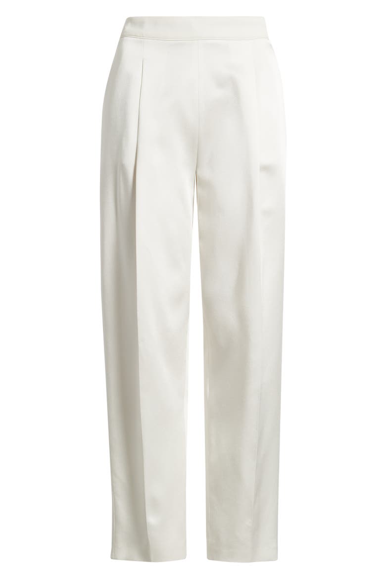 Takerana Pleated Tapered Straight Leg Pants, Alternate, color, SOFT CREAM