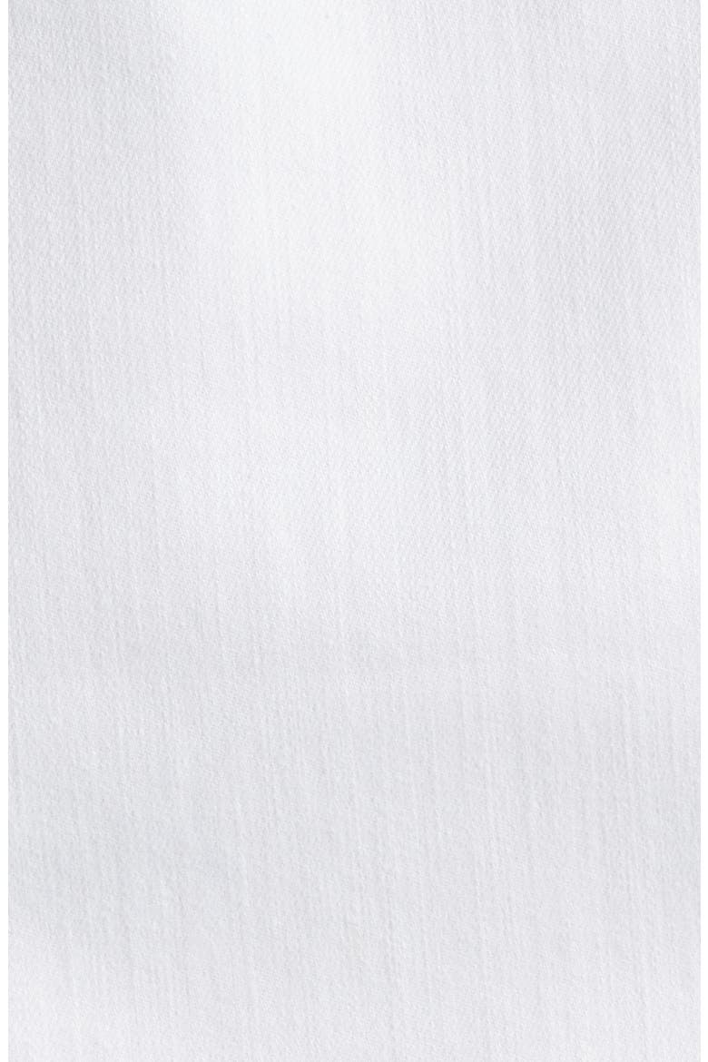 Stretch Organic Cotton Round Neck Jean Jacket, Alternate, color, WHITE