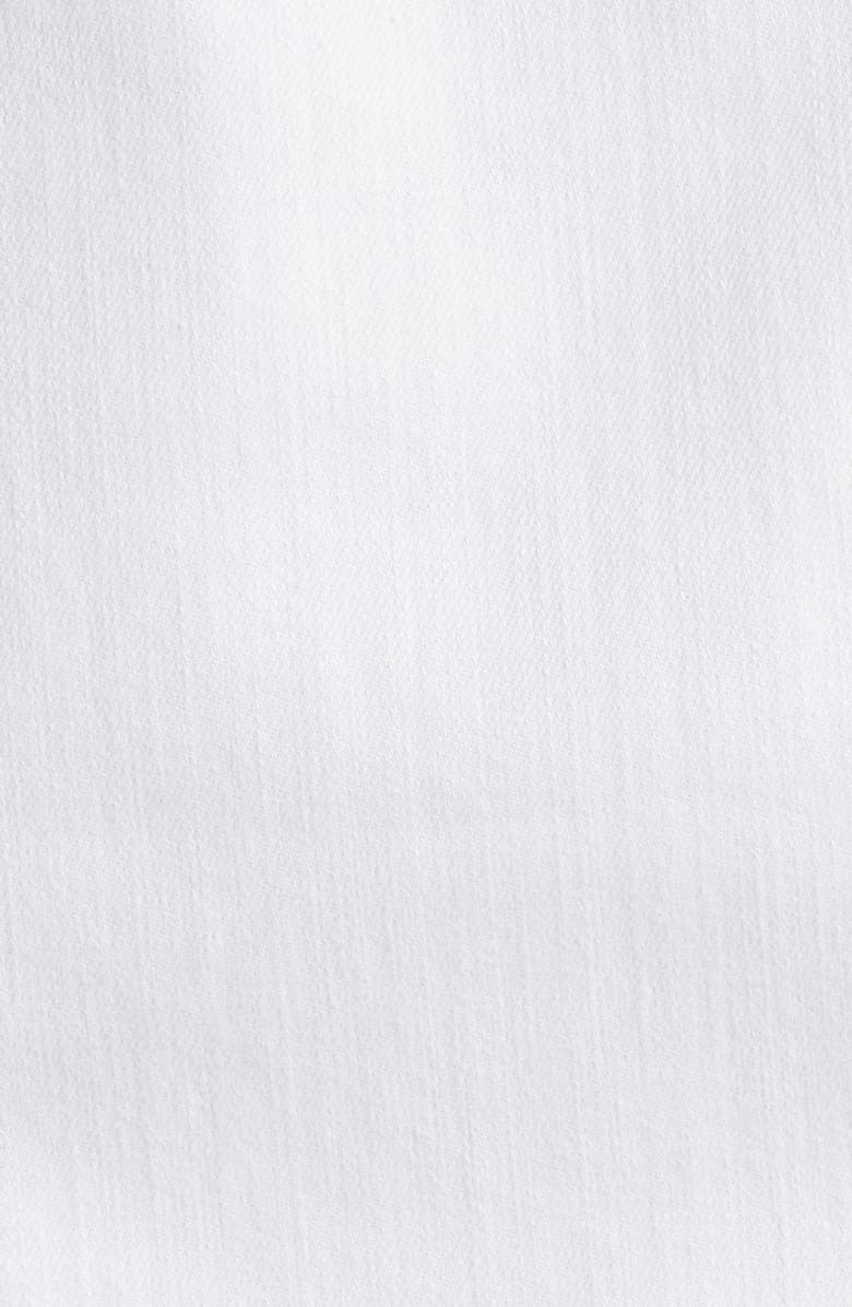 Eileen Fisher Stretch Organic Cotton Round Neck Jean Jacket, Alternate, color, White