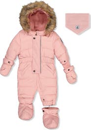 Deux par Deux Fleece-Lined Waterproof One Piece Snowsuit