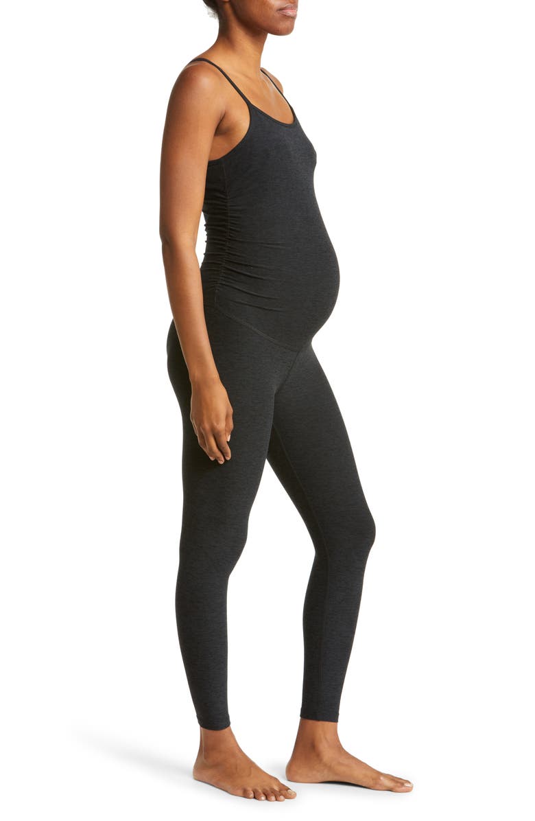 Beyond Yoga Space Dye Maternity Jumpsuit, Alternate, color, Darkest Night