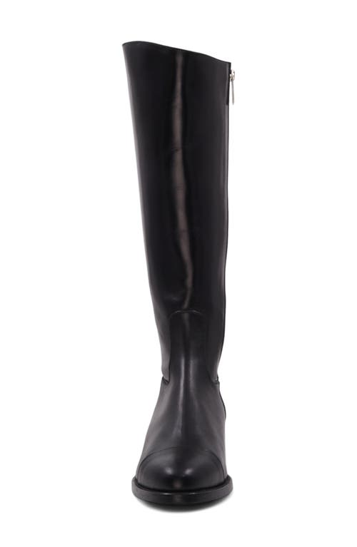 Aquatalia Nevata Water Resistant Cap Toe Knee High Boot In Black