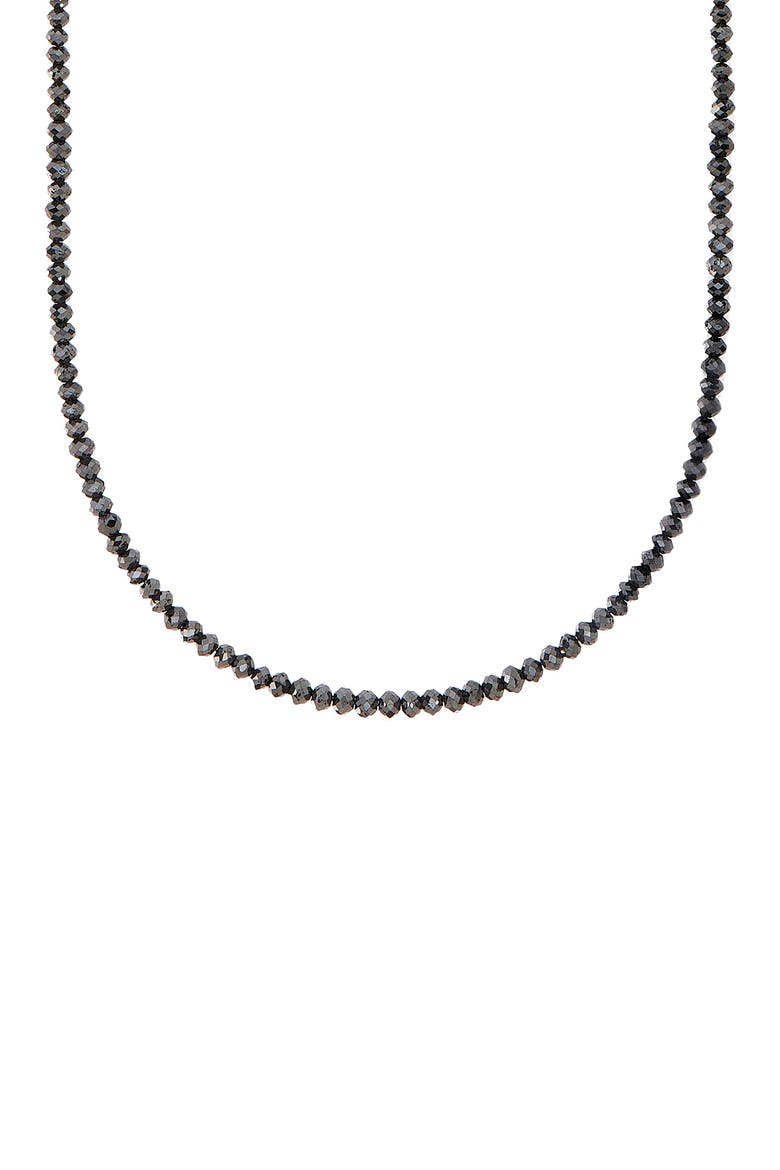 Black Diamond Beaded Necklace, Alternate, color, BLACK DIAMOND