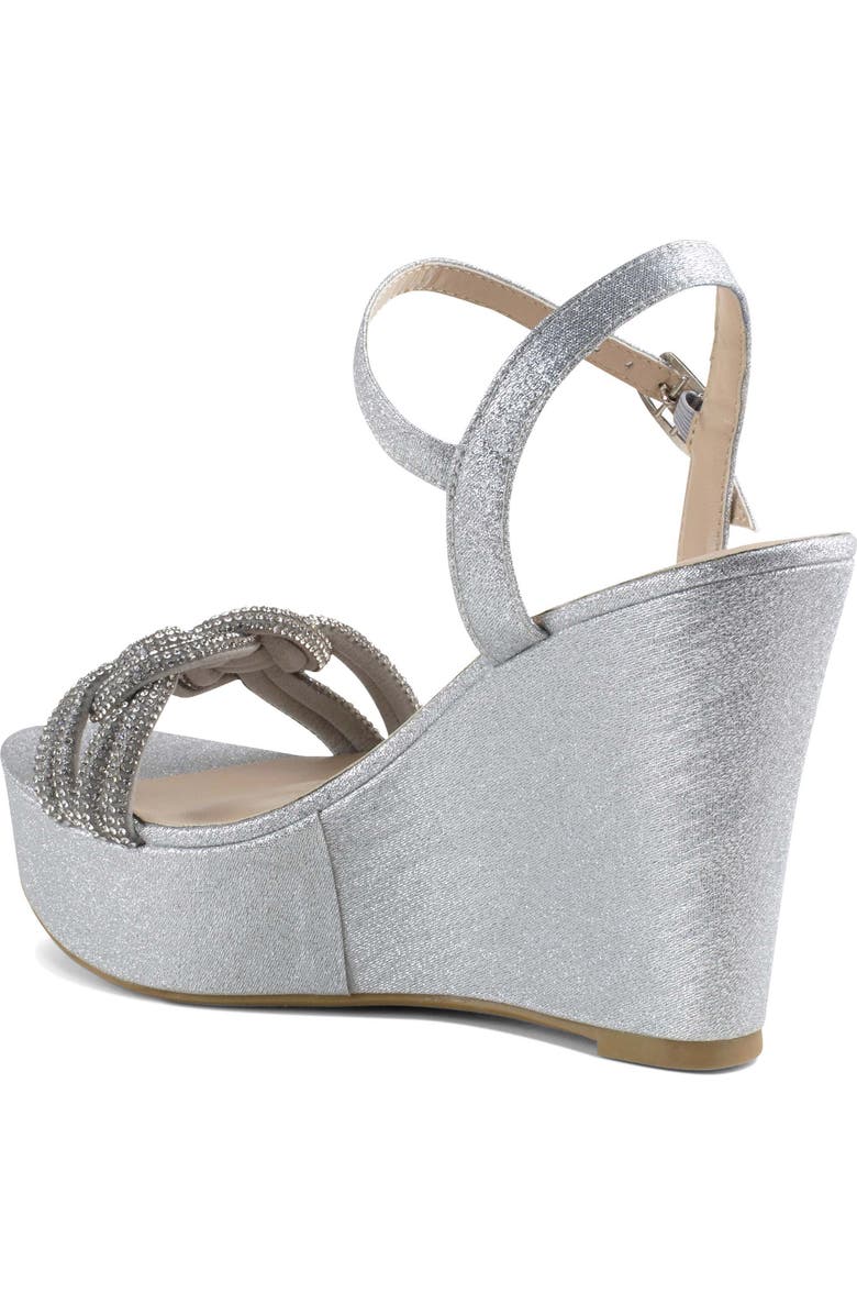 Touch Ups Gemini Platform Wedge Sandal, Alternate, color, Silver