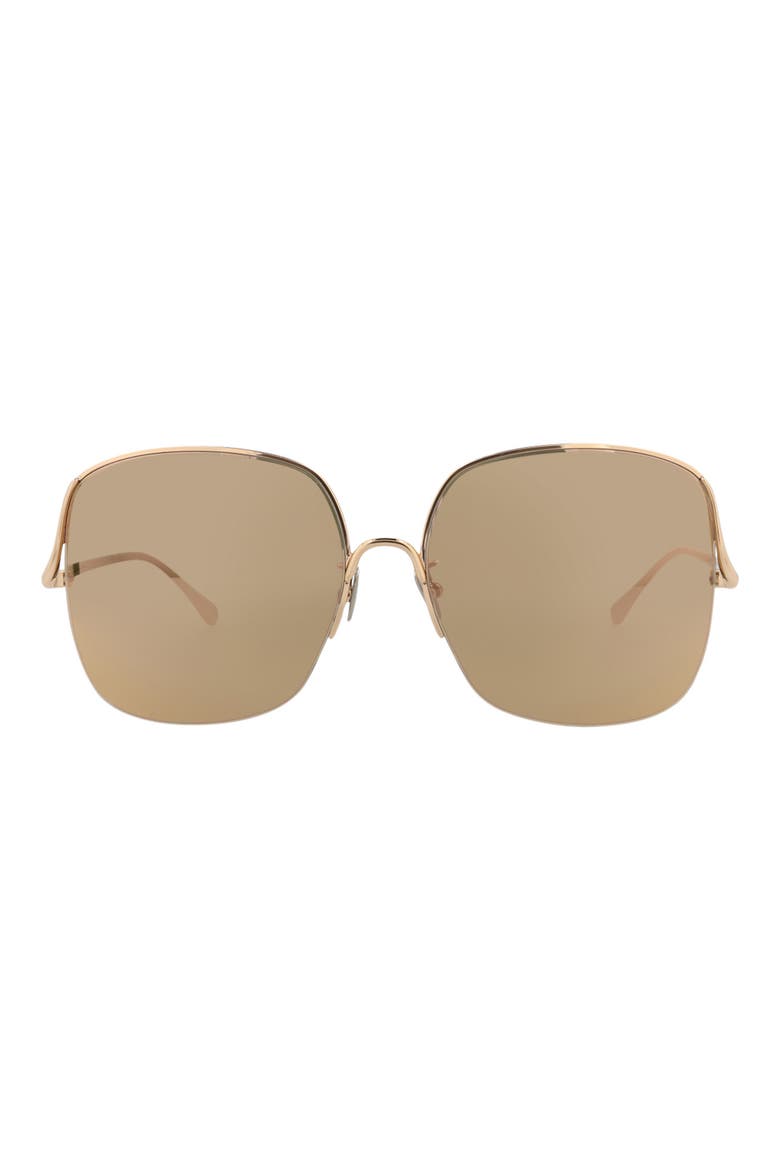 59mm Novelty Oversize Sunglasses, Main, color, GOLD GOLD PINK