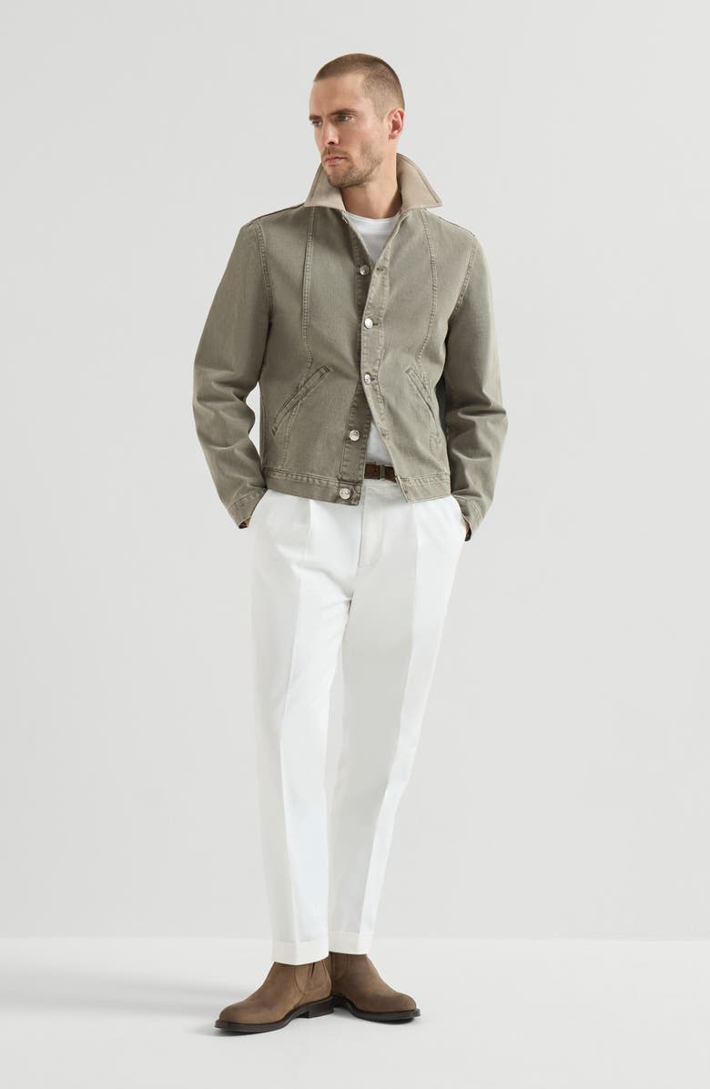 Brunello Cucinelli Garment-dyed outerwear jacket, Alternate, color, 