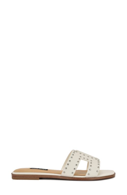 Nine West Giny Slide Sandal In White