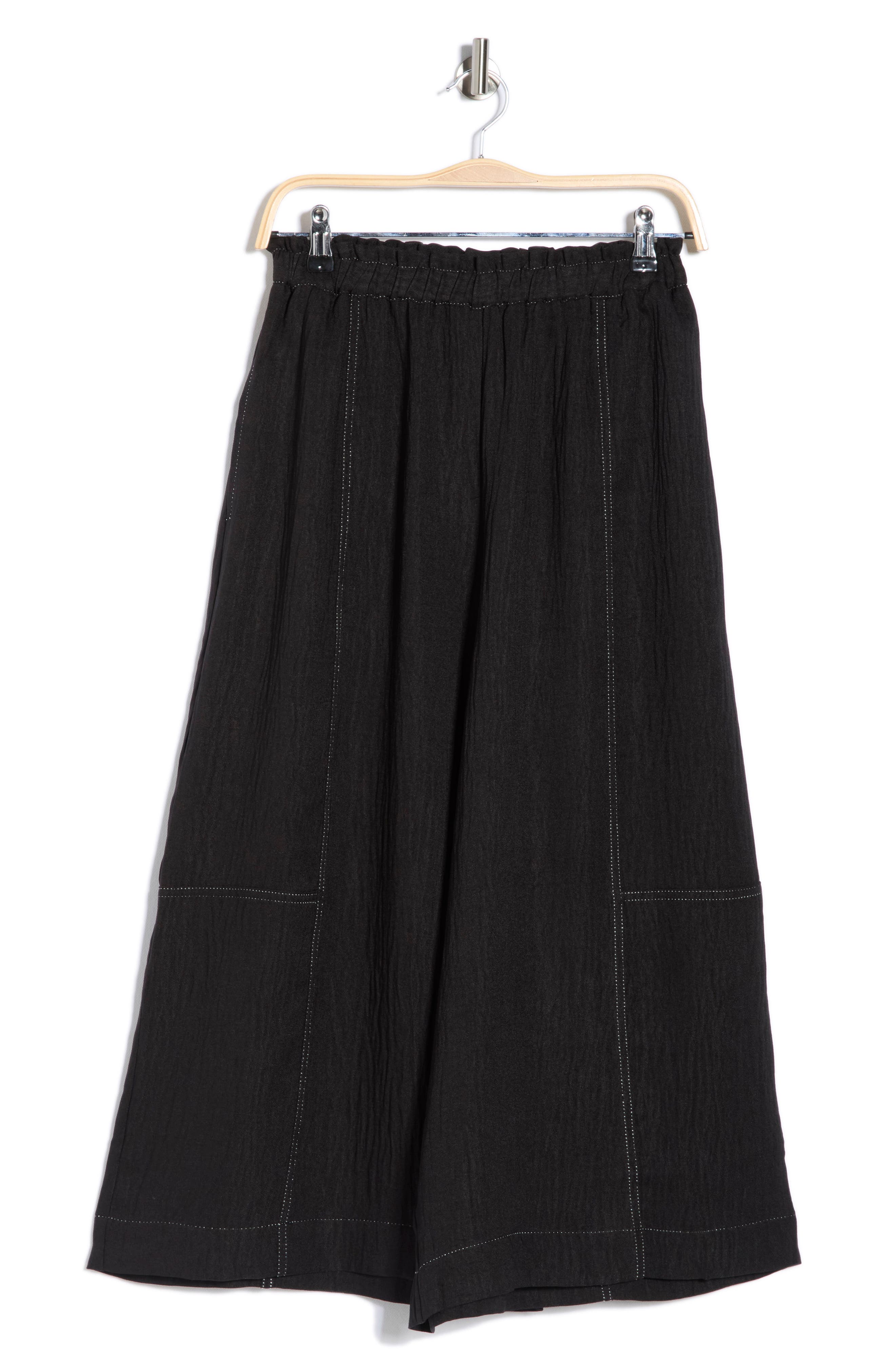MAX STUDIO Top Stitch Gaucho Pants
