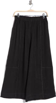 MAX STUDIO Top Stitch Gaucho Pants