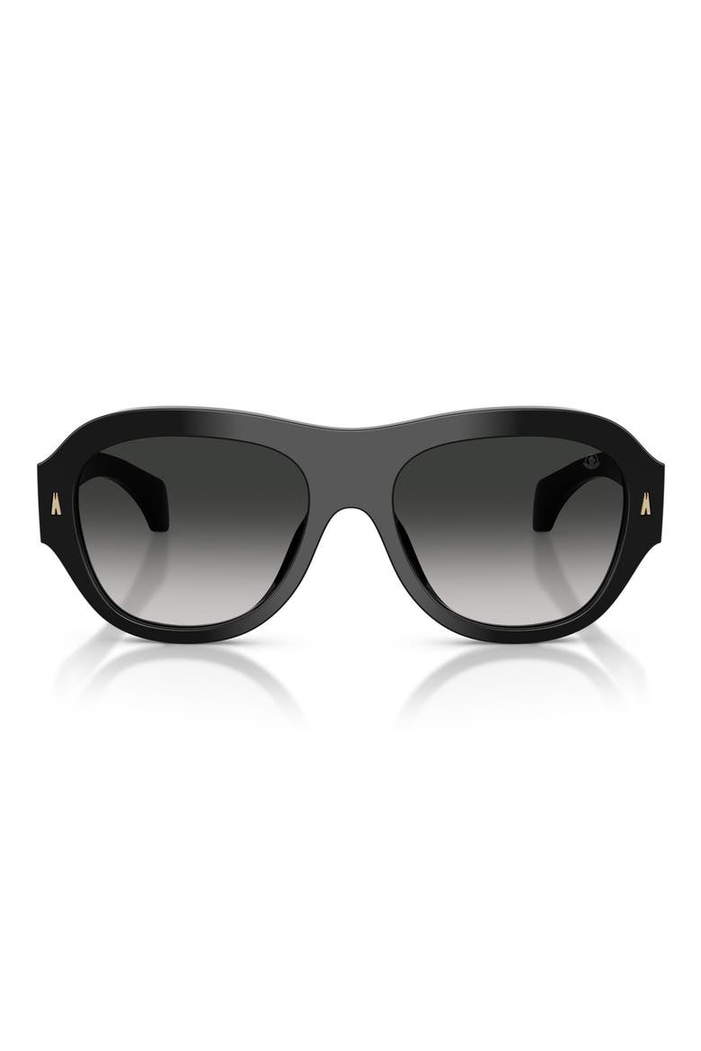 Elevane 56mm Irregular Sunglasses, Main, color, BLACK / DARK GRADIENT GREY