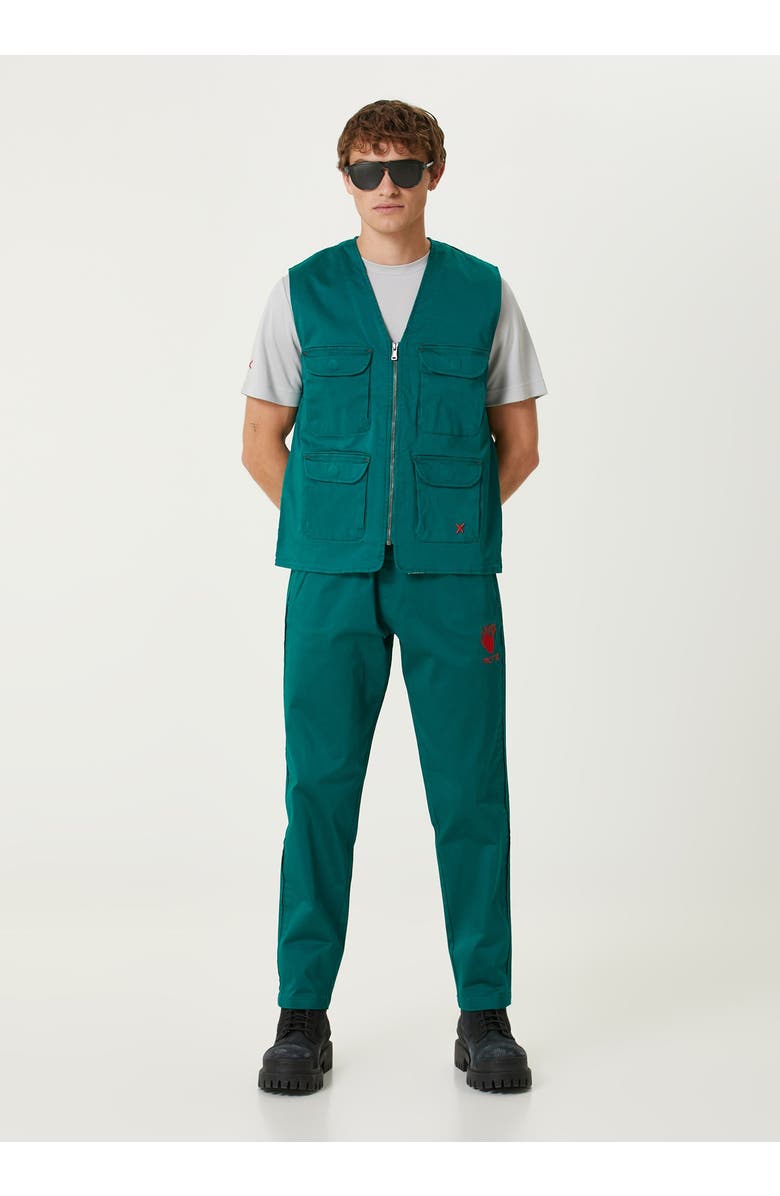 PCFG Cotton Woven Track Vest Men, Alternate, color, Leopard