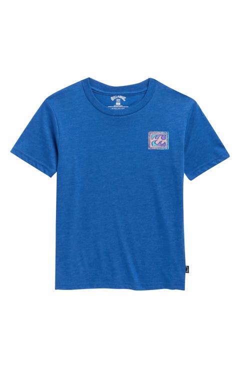 Kids' Crayon Wave Graphic T-Shirt
