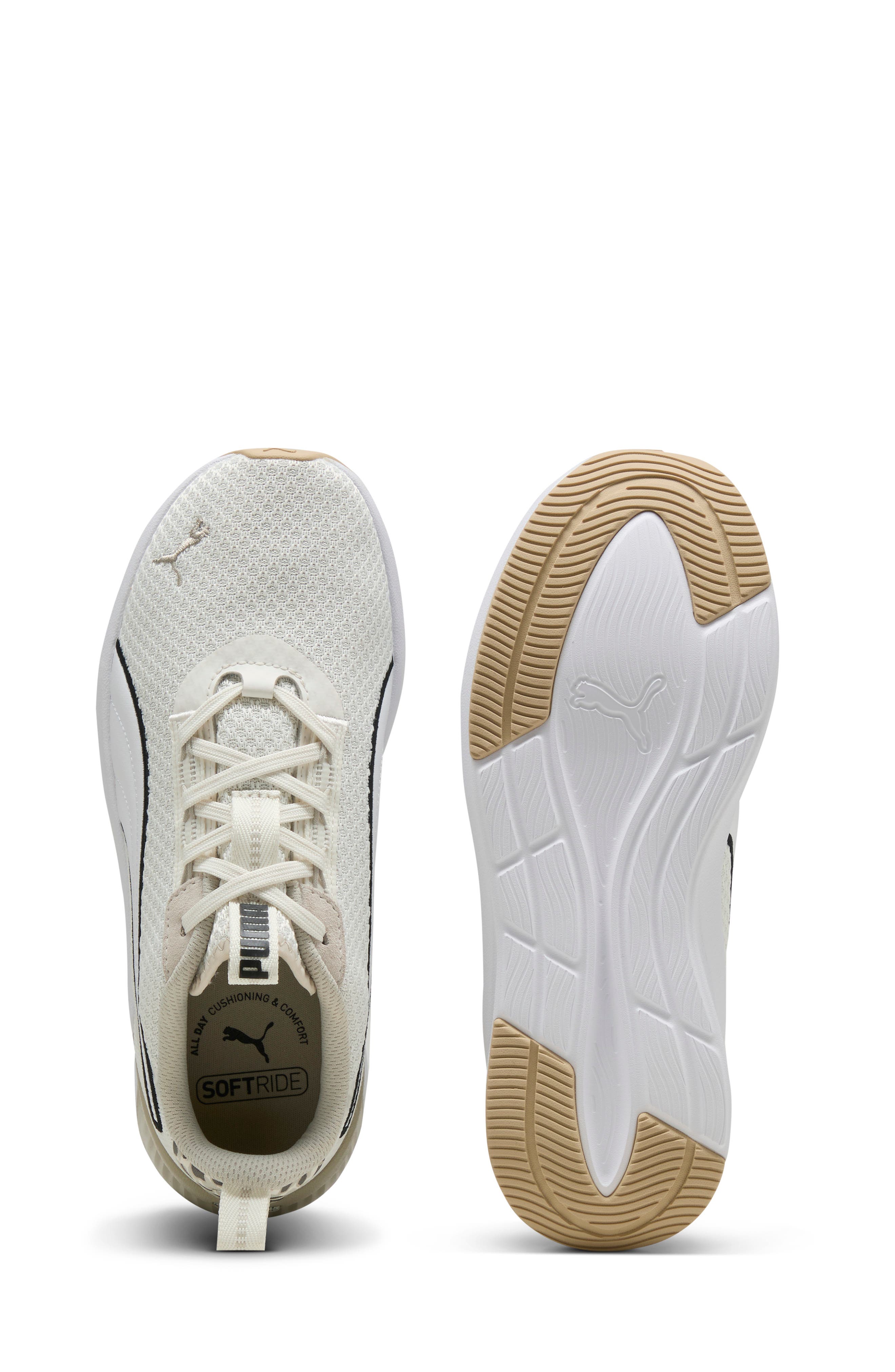 PUMA Softride Harli Sneaker, Alternate, color, Warm White-Desert Dust