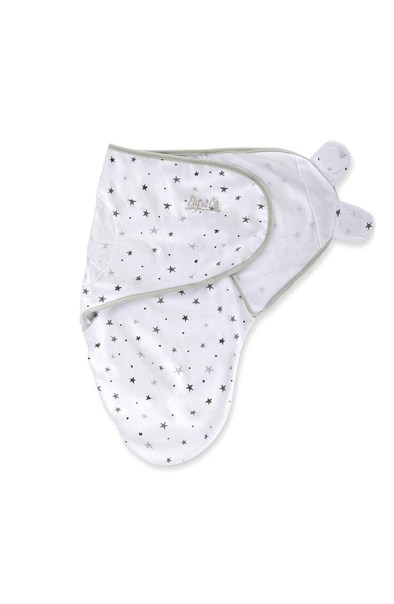 Ely's & Co. Adjustable Swaddle Blanket 2 Pack, Alternate, color, Grey Stars