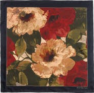 Lauren Ralph Lauren Fall Roses Square Silk Scarf