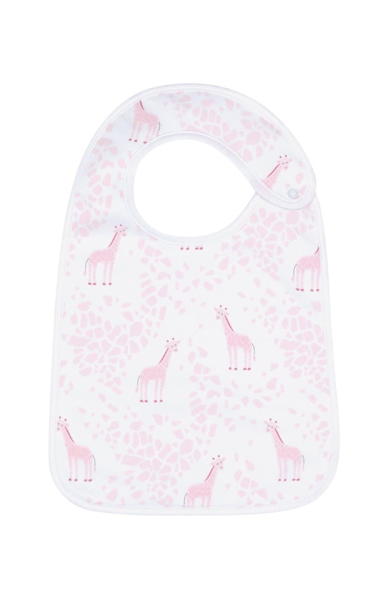 Nellapima Pink Giraffe Print Feeding Bib - Baby, Alternate, color, Pink