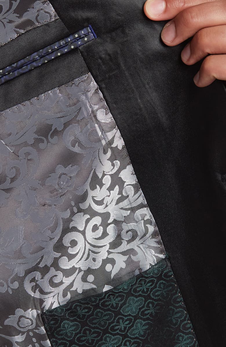 SAVILE ROW CO Shawl Collar One Button Printed Sportcoat, Alternate, color, 