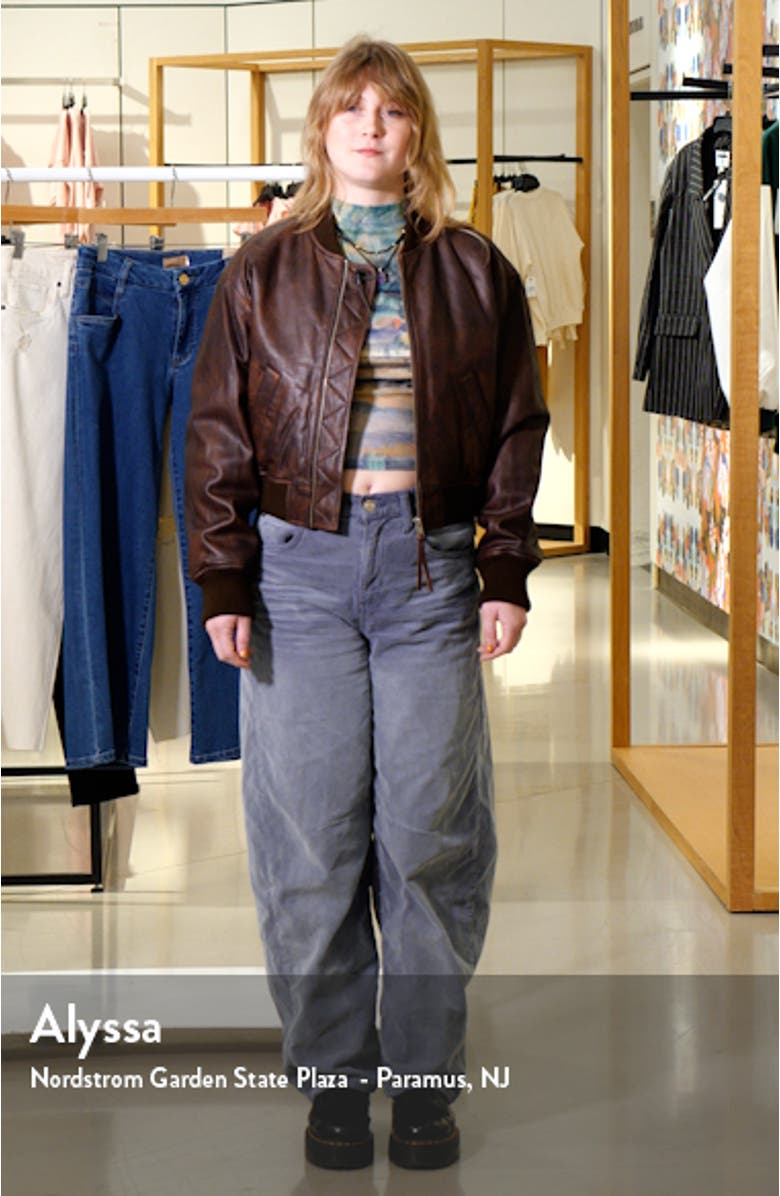 Leather Bomber Jacket, sales video thumbnail