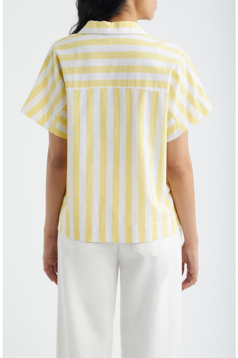 Relaxed Stripe Shirt, Alternate, color, YELLOW