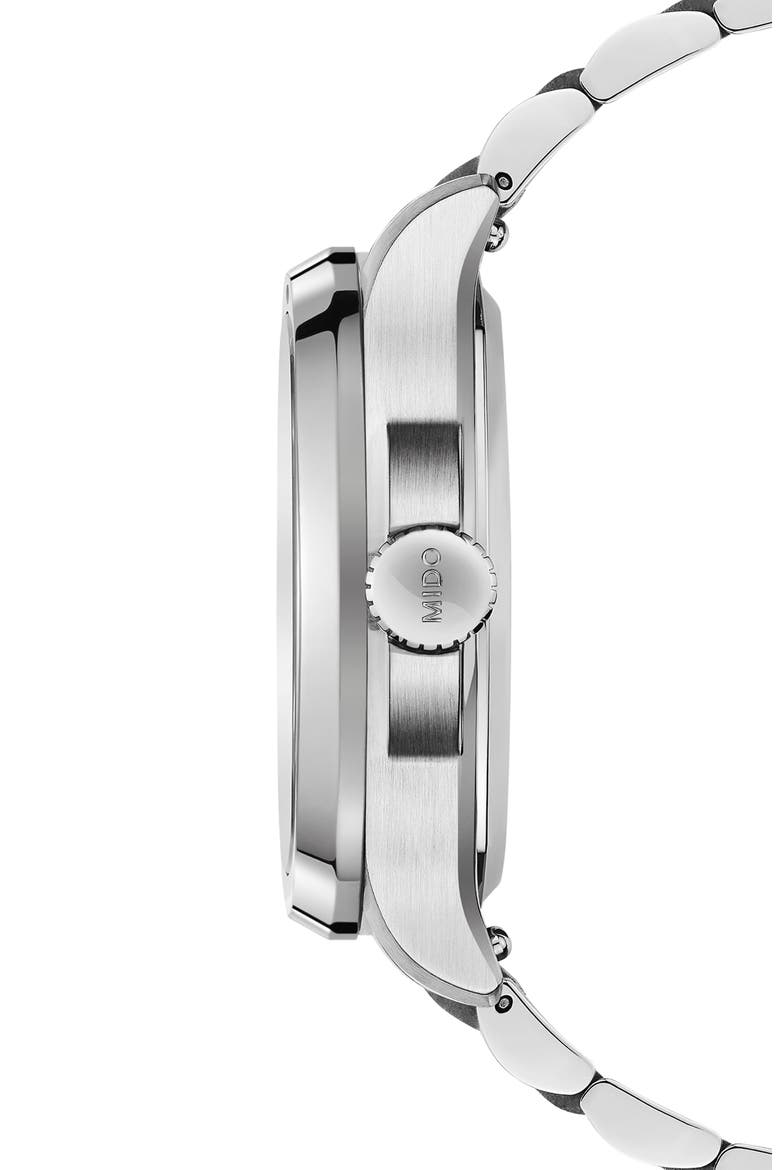 Multifort Square Automatic Bracelet Watch, 40mm, Alternate, color, GREEN