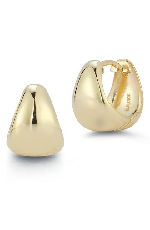 Bold Huggie Hoop Earrings