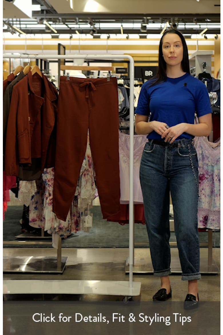 Christine Raw Tulip Hem Cotton Fleece Joggers video