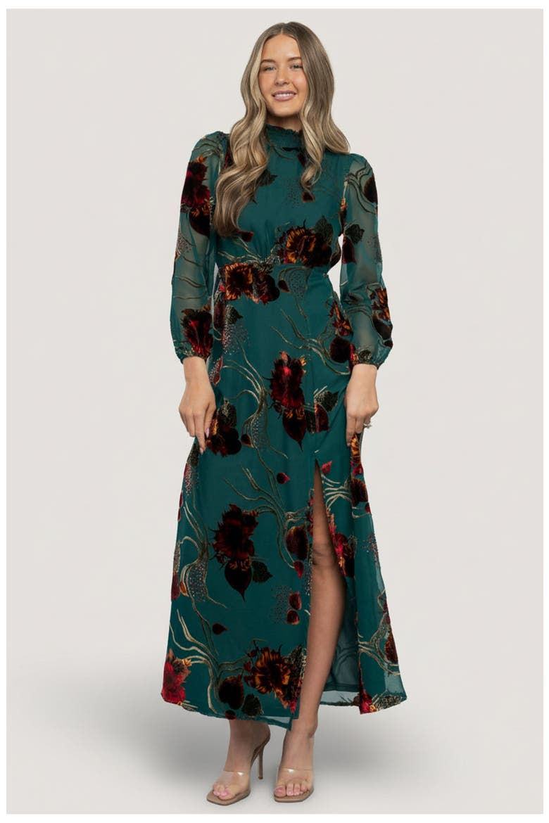 Caspian Maxi Dress, Main, color, Jade Multi