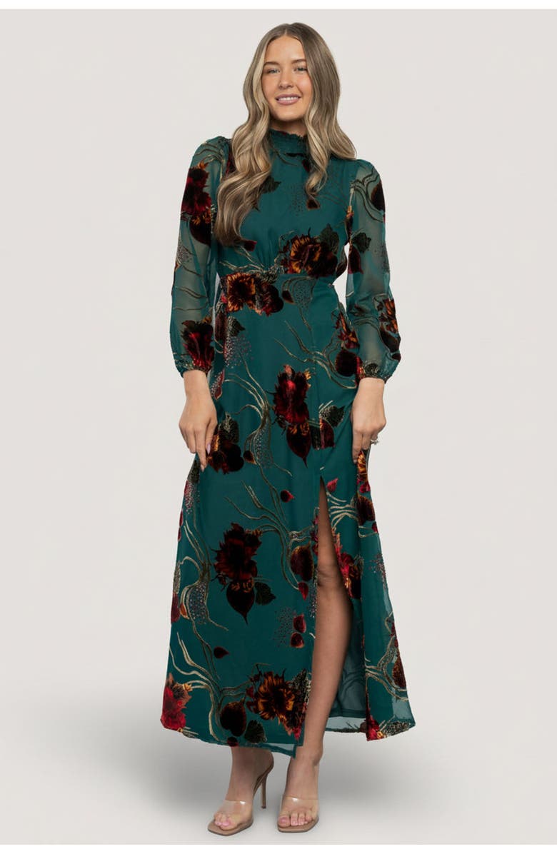 Baltic Børn Caspian Maxi Dress, Main, color, Jade Multi