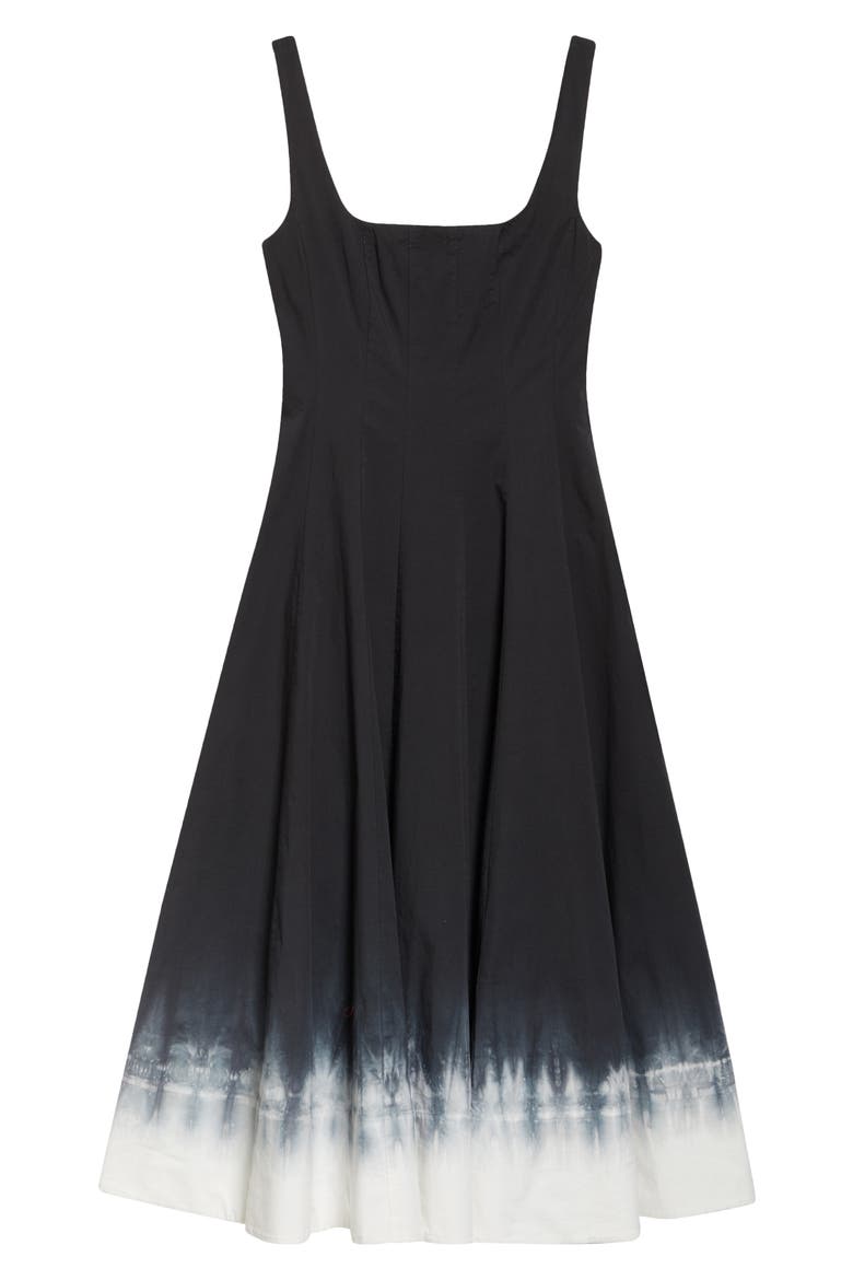 Wells Dip Dye Stretch Cotton Dress, Alternate, color, ONYX OMBRE
