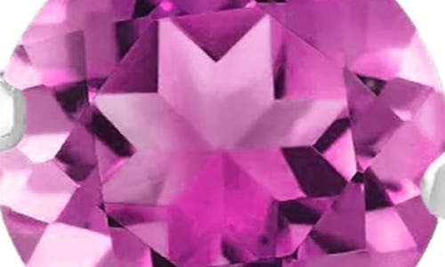 A & M A&m Round Cubic Zirconia Birthstone Stud Earrings In Lightrose