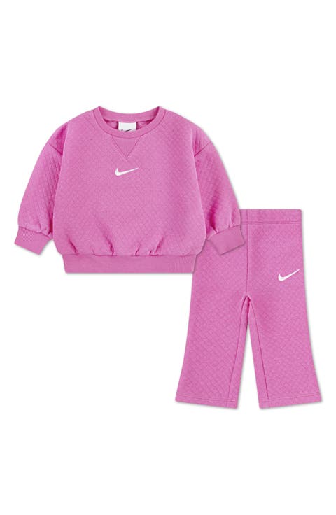 Diamond Jacquard Pullover & Flare Leggings Set (Baby)