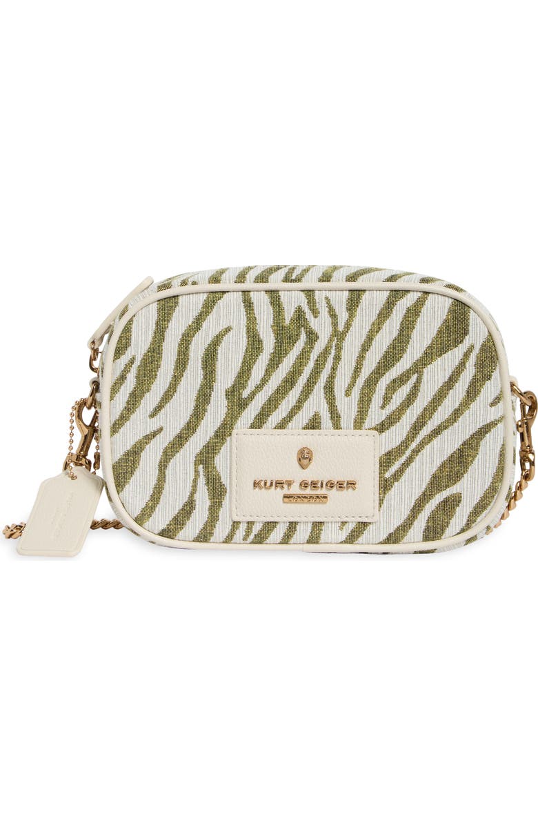 Kurt Geiger London Chiswick Camera Crossbody Bag, Main, color, Open Green