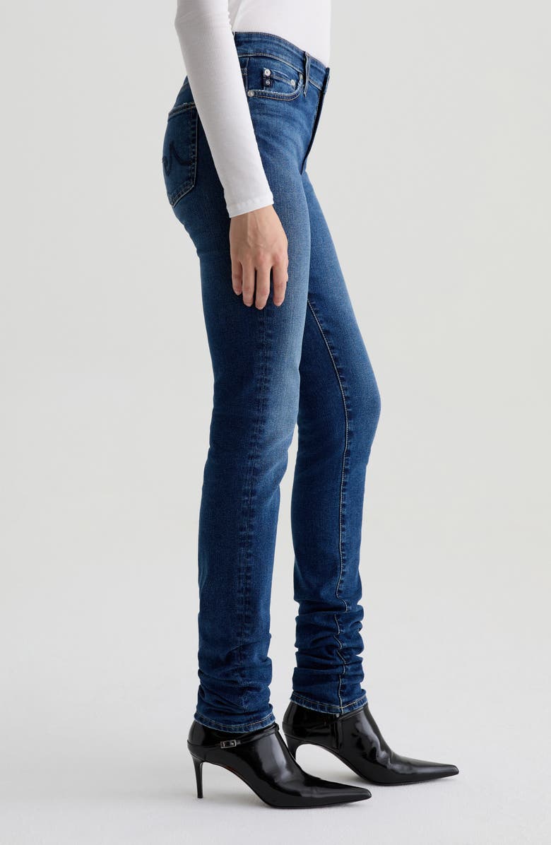 AG Viola Mid Rise Stacked Skinny Jeans, Alternate, color, Forgotten