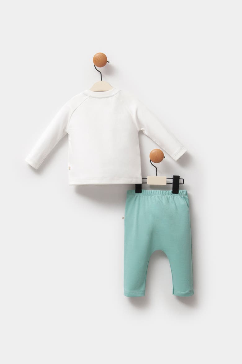 Tiger Outfit Set, Alternate, color, Blue-Green