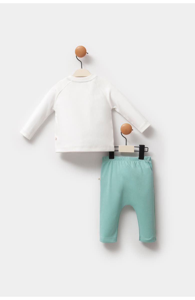 moi noi Tiger Outfit Set, Alternate, color, Blue-Green