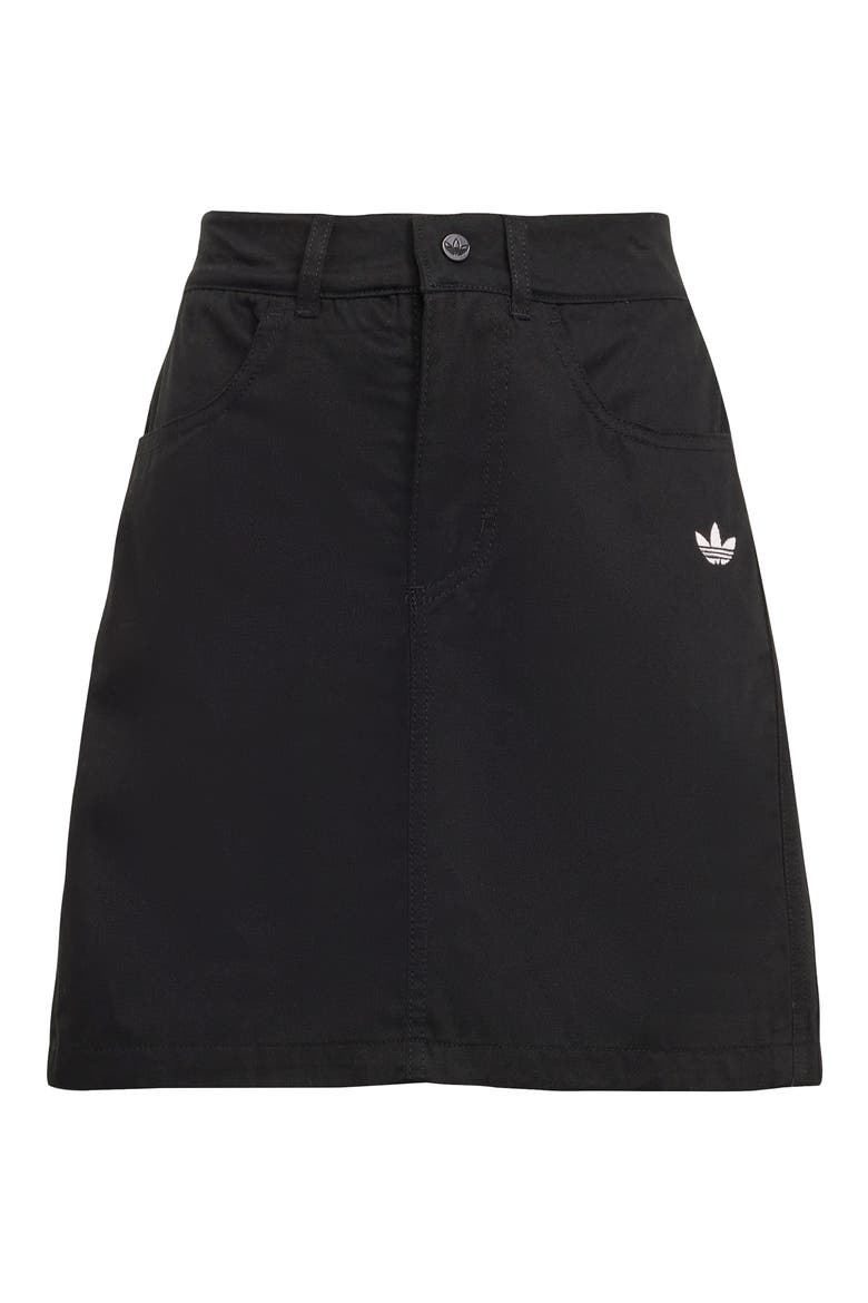Kids' Cotton Twill Skirt, Main, color, BLACK
