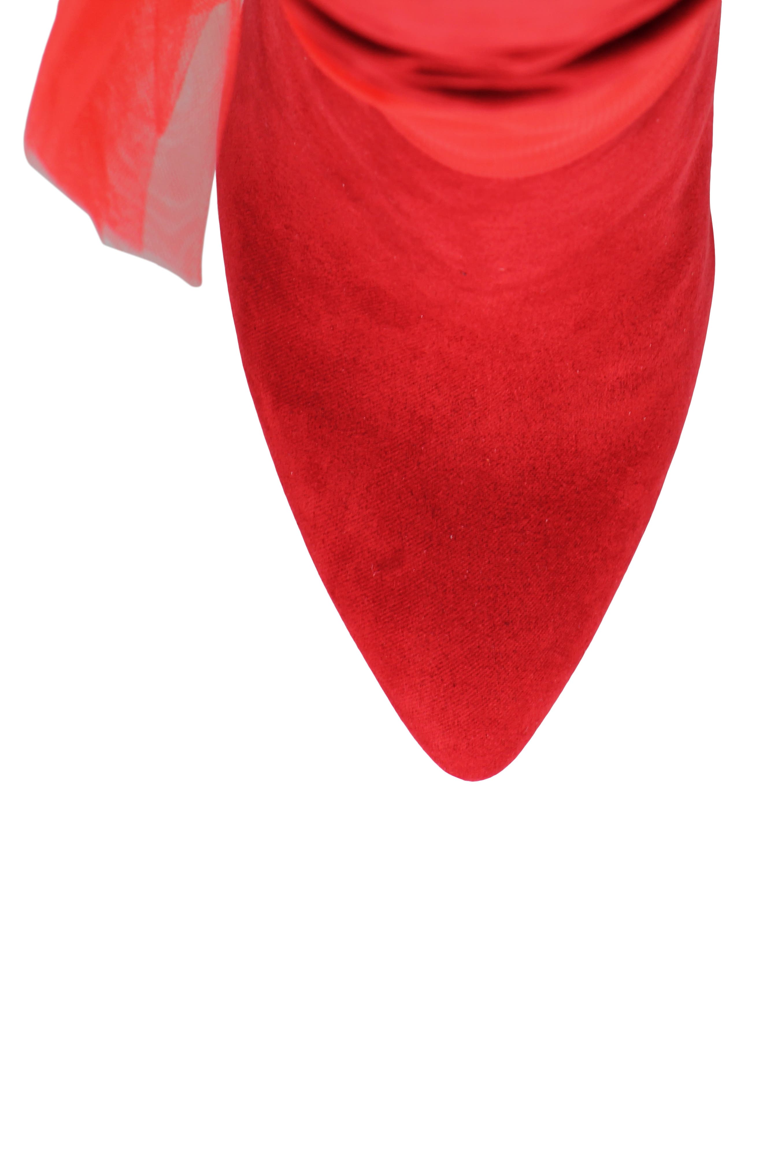 Charles by Charles David Pizzi Pointed Toe Knee High Boot, Alternate, color, Red-Ms