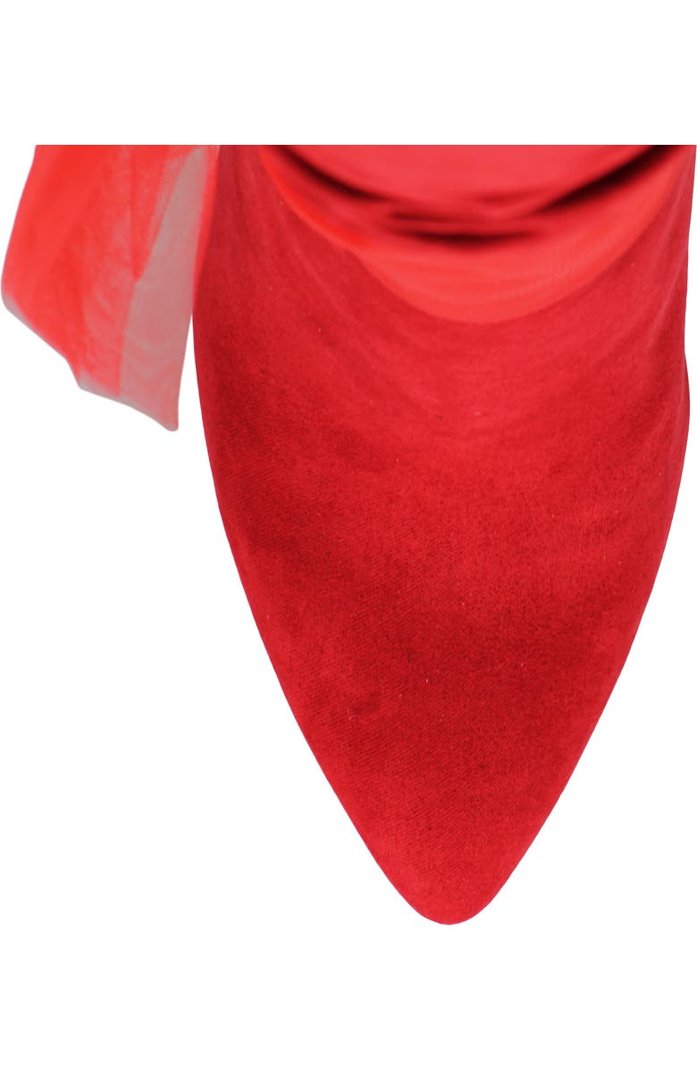 Charles by Charles David Pizzi Pointed Toe Knee High Boot, Alternate, color, Red-Ms