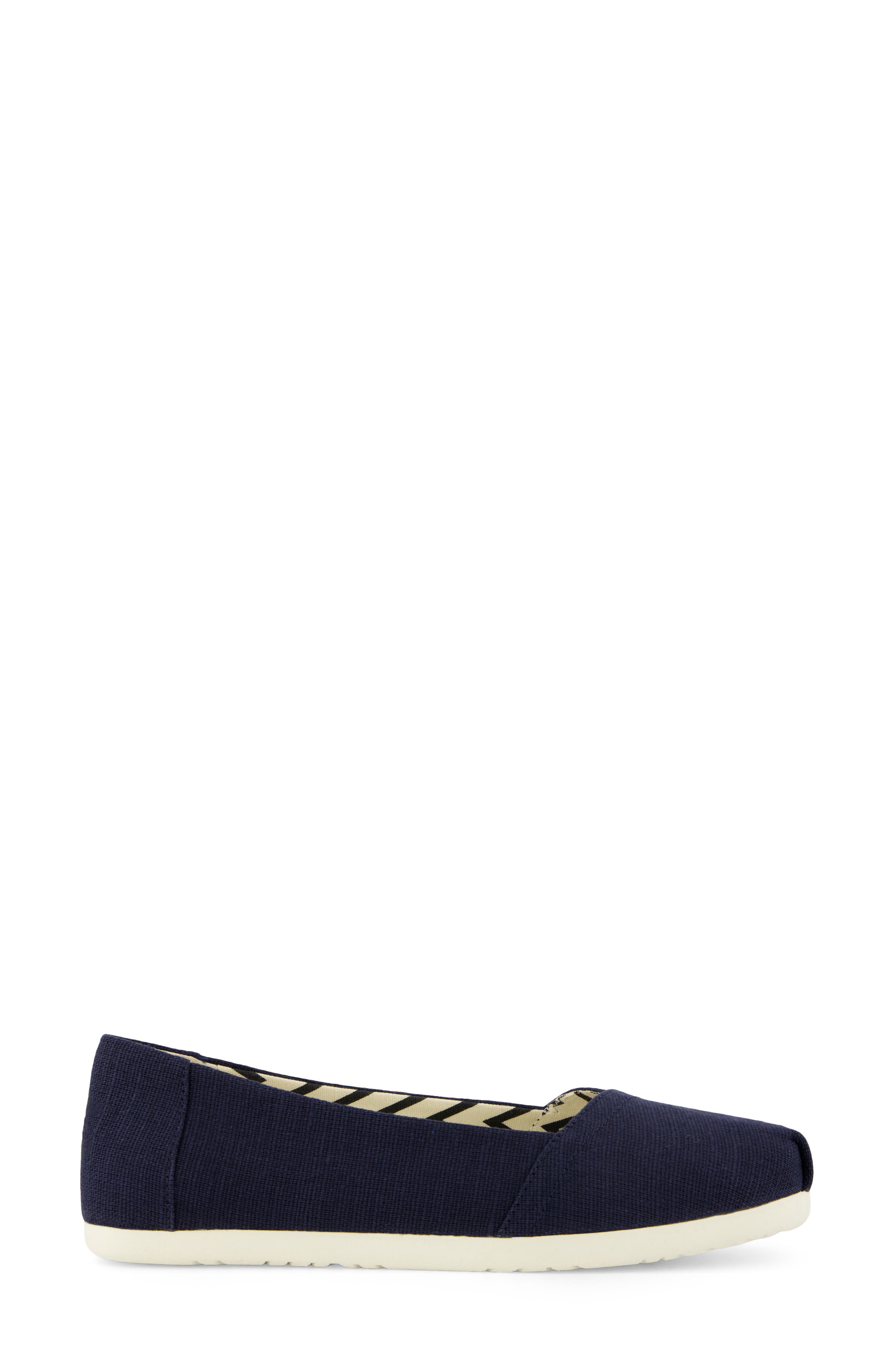 Alpargata Ballet Flat, Alternate, color, NAVY