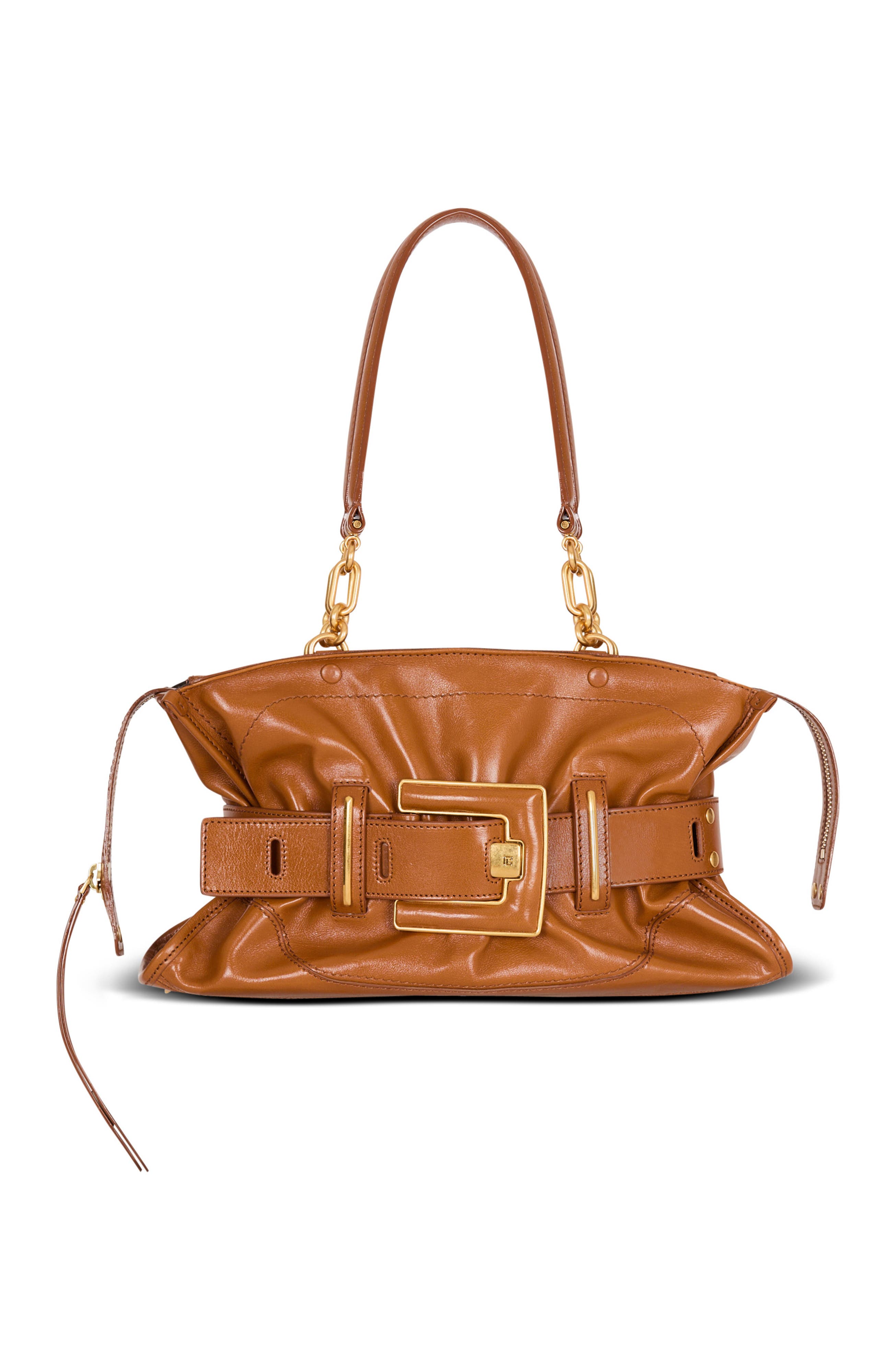 Calfskin leather Anthem bag, Main, color, brown