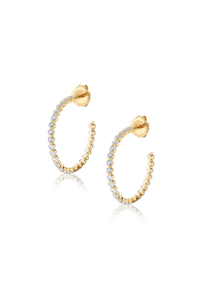 Michael M Cloud Hoop Earrings, Main, color, Yellow Gold
