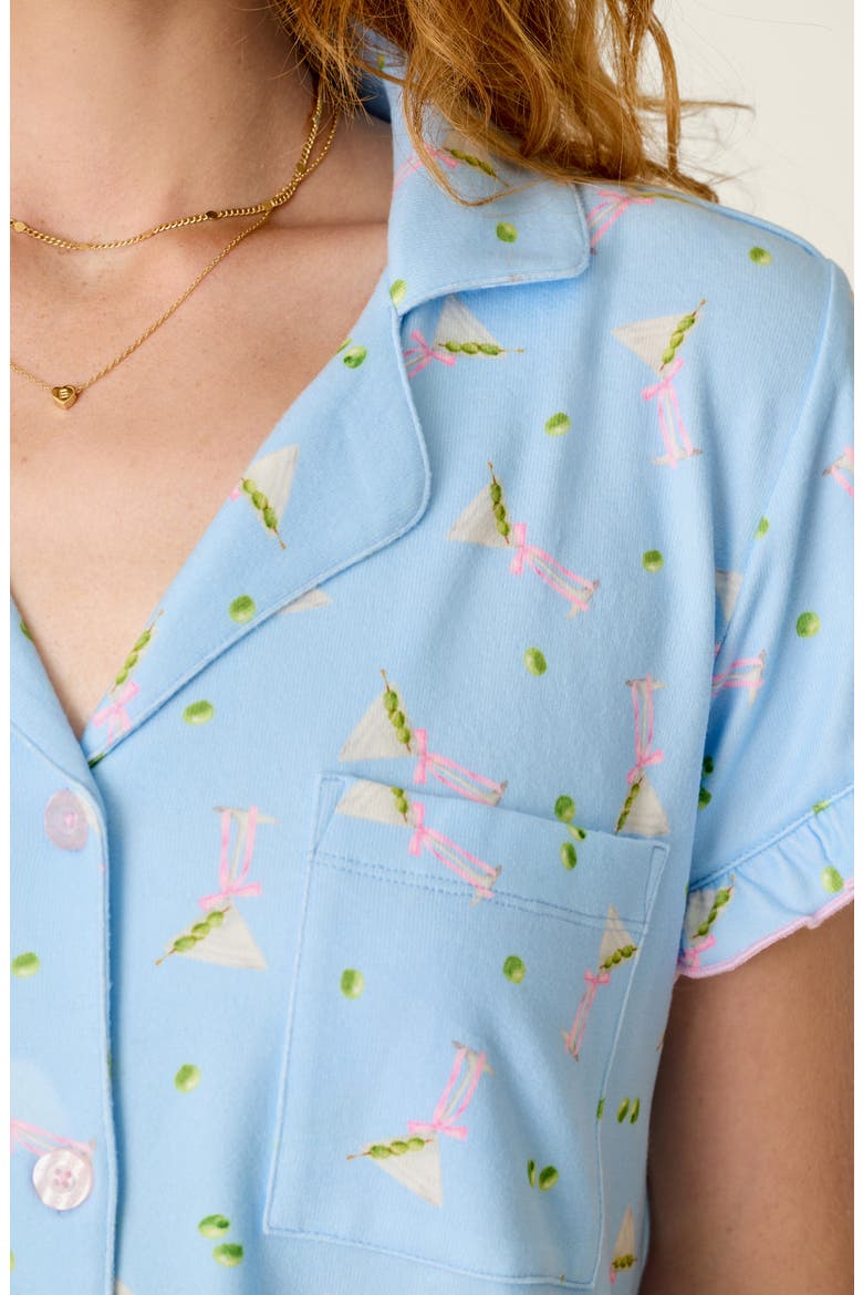 Olive You Short Pajamas, Alternate, color, BREEZE