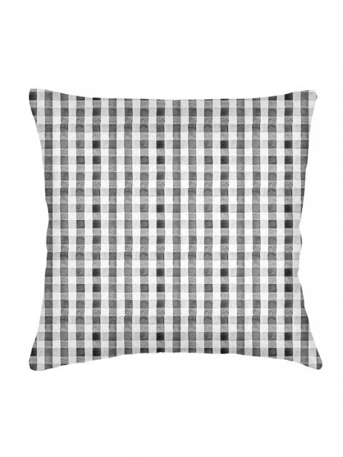 Gingham Linen Euro Pillow with Down Insert