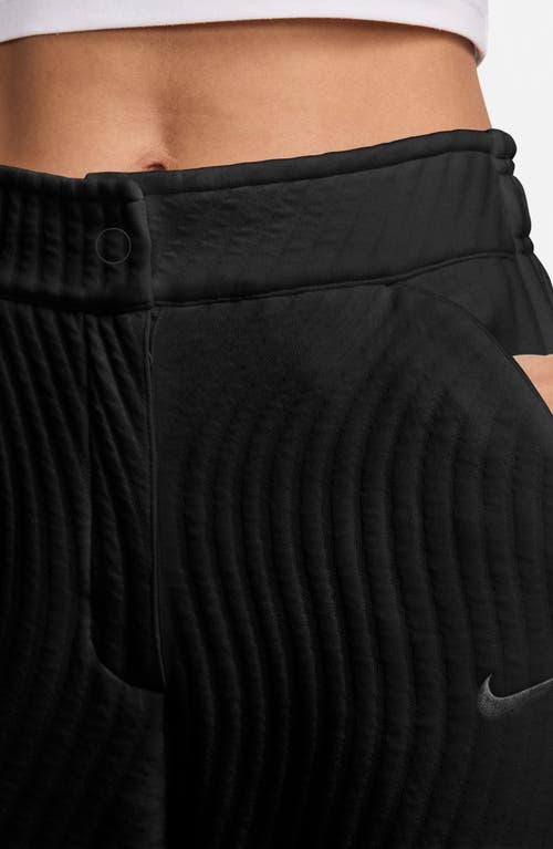 Nike Women's Serena Williams Design Crew High-waisted Knit Pants In Black/game Royal