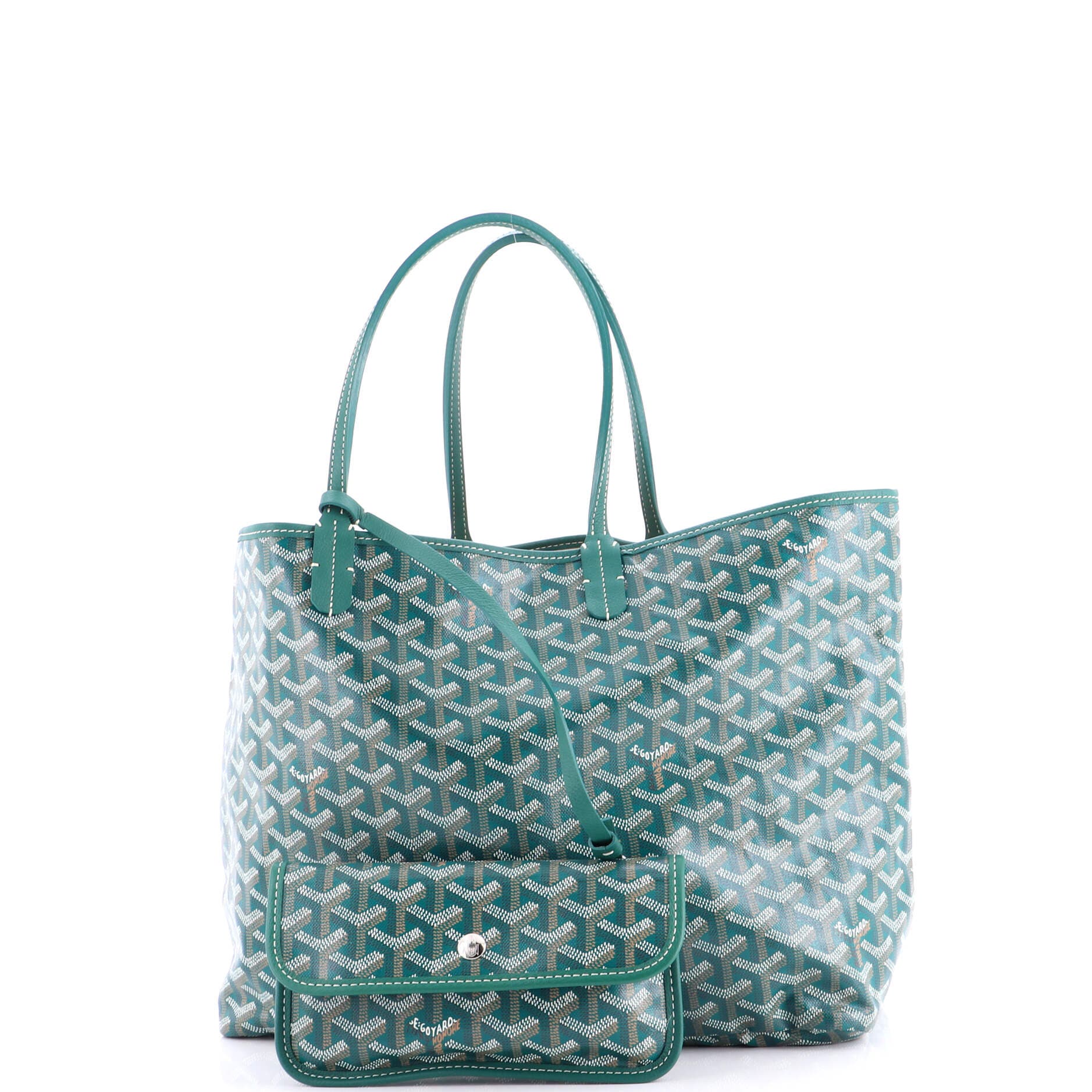 Pre-Owned Goyard Saint Louis Tote Coated Canvas PM, Alternate, color, Green